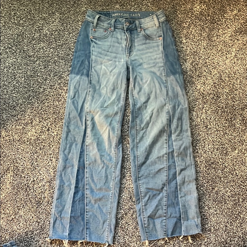 American Eagle Outfitters Blue Wide Leg Jeans